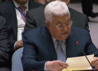 Abbas’s U.N. speech about his legacy not solving conflict, expert says Palestinian Authority President Mahmoud Abbas speaking to the U.N. Security Council on Tuesday. Credit: Screenshot.