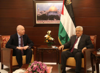 Special envoy Greenblatt: ‘Palestinian leadership is not talking to us—much to their detriment’ US President's envoy to the Middle East Jason Greenblatt meets with Palestinian leader Mahmud Abbas in the West Bank city of Ramallah on May 25, 2017. Photo by FLASH90