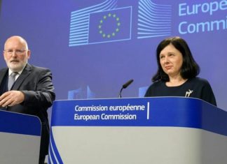 80th Kristallnacht anniversary: ‘Jewish people should not have to question their future in Europe’ European Union First Vice President Frans Timmermans and Commissioner Vera Jourova on the occasion of the 80th anniversary of the “Kristallnach.” Credit: EJP.