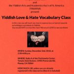 Yiddish love and hate