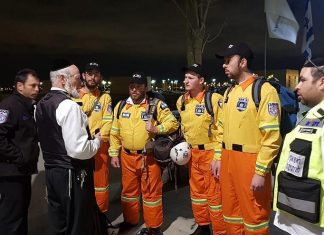 ZAKA dispatched to Ethiopia to recover remains of two Israelis who died in crash ZAKA chairman Yehuda Meshi-Zahav briefs volunteers as they travel to Ethiopia to recover the bodies of two Israelis killed in the crash of Ethiopian Airlines Flight 302. Source: ZAKA.