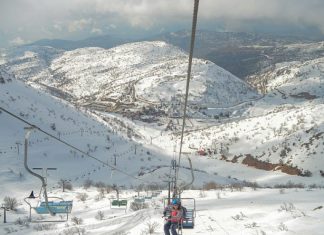 Passover snow falls on Mount Hermon for first time in 22 years Israelis enjoy the snow on Mount Hermon on Jan. 29, 2019. Photo by Adam Shuldman/Flash90.