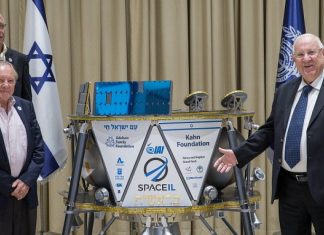 After lunar crashing, SpaceIL announces Beresheet 2.0 Israeli President Reuven Rivlin (right) and SpaceIL president Morris Kahn at an introduction of the Israeli spacecraft "Beresheet" at the President's Residence in Jerusalem on Feb. 17, 2018. Photo by Noam Revkin Fenton/Flash90.