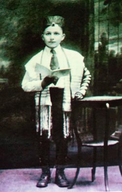 George Cherlin become a bar mitzvah in 1920. From “Faces of San Diego”