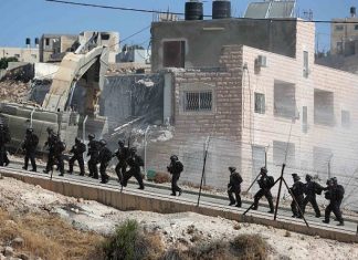 The unique status of Jerusalem’s Wadi Hummus suburb An Israeli military bulldozer demolishes a building in Sur Baher, July 22, 2019. Photo by Wisam Hashlamoun/Flash90.