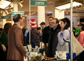 Relocation fair offers details on Jewish communities in North America, Israel Nearly 2,000 people attended the Orthodox Union’s Seventh International Jewish Community Home & Job Relocation Fair, showcasing 63 communities from the United States and Israel, at the Metropolitan Pavilion in New York City on Nov. 24, 2019. Credit: Zush Photography.