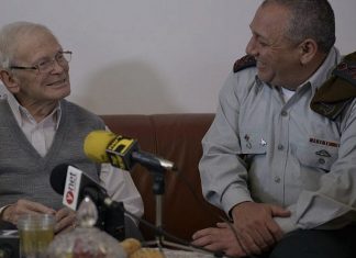 Intersection of history: How the IDF regularly interacts with Holocaust survivors Holocaust education takes place within the units of the Israel Defense Forces, as here, in past years meeting one-on-one with survivors. Credit: IDF.