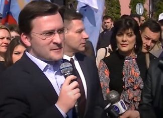 Serbia ‘not happy’ with Israel’s recognition of Kosovo Nikola Selaković speaks to the press on March 12, 2014, prior to his current position as Serbia's foreign minister. Source: Screenshot.