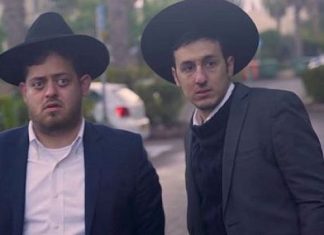 ‘Haredi’ duo takes Israeli comedy world by storm Comedians Efi Skakovsky and Meni Wakshtock. Credit: Courtesy/Bardak.