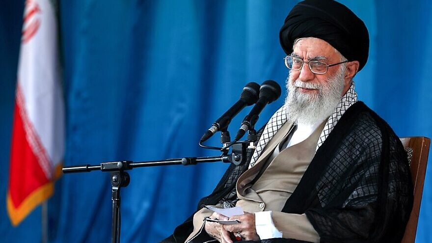 Iranian Supreme Leader Ayatollah Ali Khamenei attends the Great Conference of Basij members at Azadi stadium in Tehran, Iran, on Oct. 4, 2018. Credit: Wikimedia Commons.