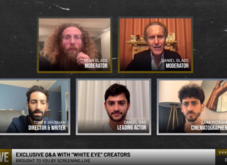 Israeli short film ‘White Eye’ in the running for an Oscar The actors, writers and directors involved in the Israeli short film "White Eye," which has been nominated for an Oscar in the Best Live Action Short category for the 93rd Academy Awards, 2021. Source: Screenshot.