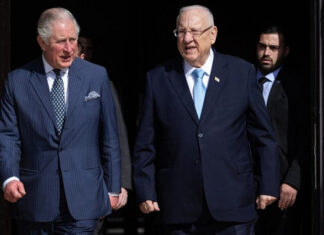 Israeli president to Prince Charles: Let critically ill child come to Israel for treatment Prince Charles, Prince of Wales and Israeli President Reuven Rivlin attend a tree planting ceremony in Israel, Jan. 23, 2020. Photo by Hadas Parush/Flash90.