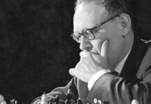 August 17, 1911, Mikhail Moiseyevich Botvinnik, world chess champion, was born