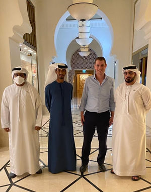 Asher Fredman (second right), CEO of Gulf-Israel Green Ventures the UAE. Credit: Gulf-Israel Green Ventures.