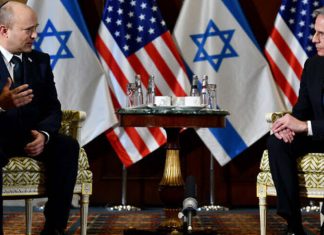 Bereaved families to Blinken: ‘US consulate for Palestinians will encourage terrorism’ Israeli Prime Minister Naftali Bennett with U.S. Secretary of State Anthony Blinken. Aug. 25, 2021. Credit: Avi Ohayon/GPO.