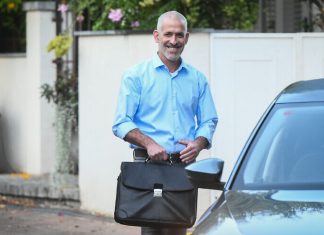 Shin Bet chief visits Cairo to discuss regional security matters Ronen Bar, the newly appointed head of the Shin Bet security services, leaves his home in central Israel, Oct. 11, 2021. Photo by Flash90.