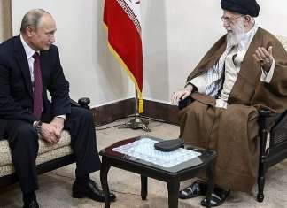 The Iranian regime supports Putin’s ‘special operation’ in Ukraine Russian President Vladimir Putin and Iranian Supreme Leader Ayatollah Ali Khamenei. Credit: Wikimedia Commons.