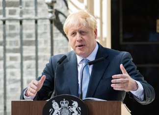 Johnson criticizes UK universities for ‘being tolerant of anti-Semitism’ British Prime Minister Boris Johnson delivers a speech outside 10 Downing Street in 2019. Credit: Michael Tubi/Shutterstock.