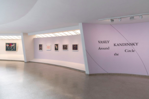 Installation view, “Vasily Kandinsky: Around the Circle,” Solomon R. Guggenheim Museum, New York. Photo by David Heald © Solomon R. Guggenheim Foundation, 2021.