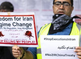 It’s time for American Jews to stand with protesters in Iran Iranians living in London staged an anti-regime protest outside the embassy of the Islamic Republic of Iran on July, 19, 2020. Credit: Viktor Kadiri/Shutterstock.