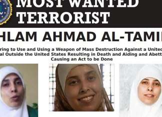 Proposed US legislation holds Jordan accountable for failure to extradite Hamas terrorist An FBI “Most Wanted Terrorist” poster for Palestinian terrorist Ahlam Ahmad Tamimi, one of the masterminds of the Aug. 9, 2001 bombing of the Sbarro pizzeria in Jerusalem that led to the deaths of 15 civilians, two of them Americans. Source: FBI.