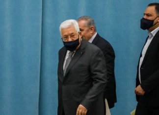 Abbas is creating a dictatorship in the Palestinian Authority, new report finds Palestinian Authority leader Mahmoud Abbas heads for a meeting of the P.A. leadership in Ramallah. May 7, 2020. Photo by Flash90.