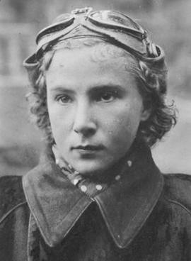 Lydia Litvyak, between 1941 and 1943. Credit: Wikimedia Commons.