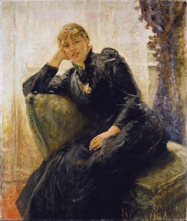 “Portrait of a Lady (Portrait of Therese Karl),” 1890, by Fritz von Uhde. Credit: Städel Museum, Frankfurt.