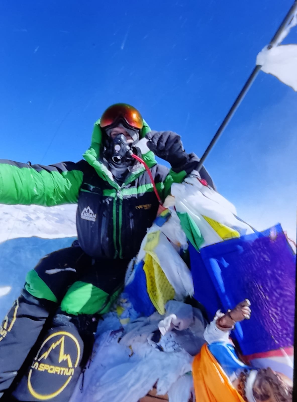 Aviad Sido on top of Mount Everest, May 19, 2023. Credit: Courtesy.