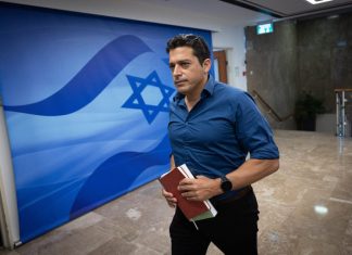 Israeli minister: J Street a ‘hostile organization’ Amichai Chikli, minister of Diaspora affairs and minister for social equality, arrives for a Cabinet meeting in Jerusalem, May 14, 2023. Photo by Yonatan Sindel/Flash90.