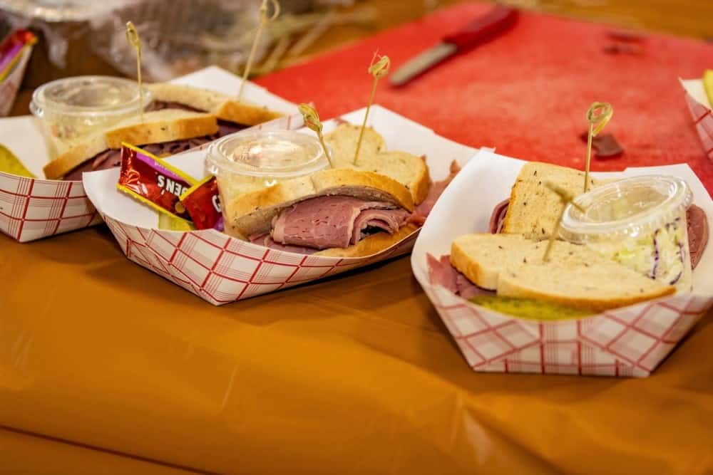 New York-style corned beef and pastrami sandwiches will be available at the fifth annual Jewish Food Festival in Mequon, Wis., on Aug. 6-7, 2023. Credit: Chabad of Mequon.