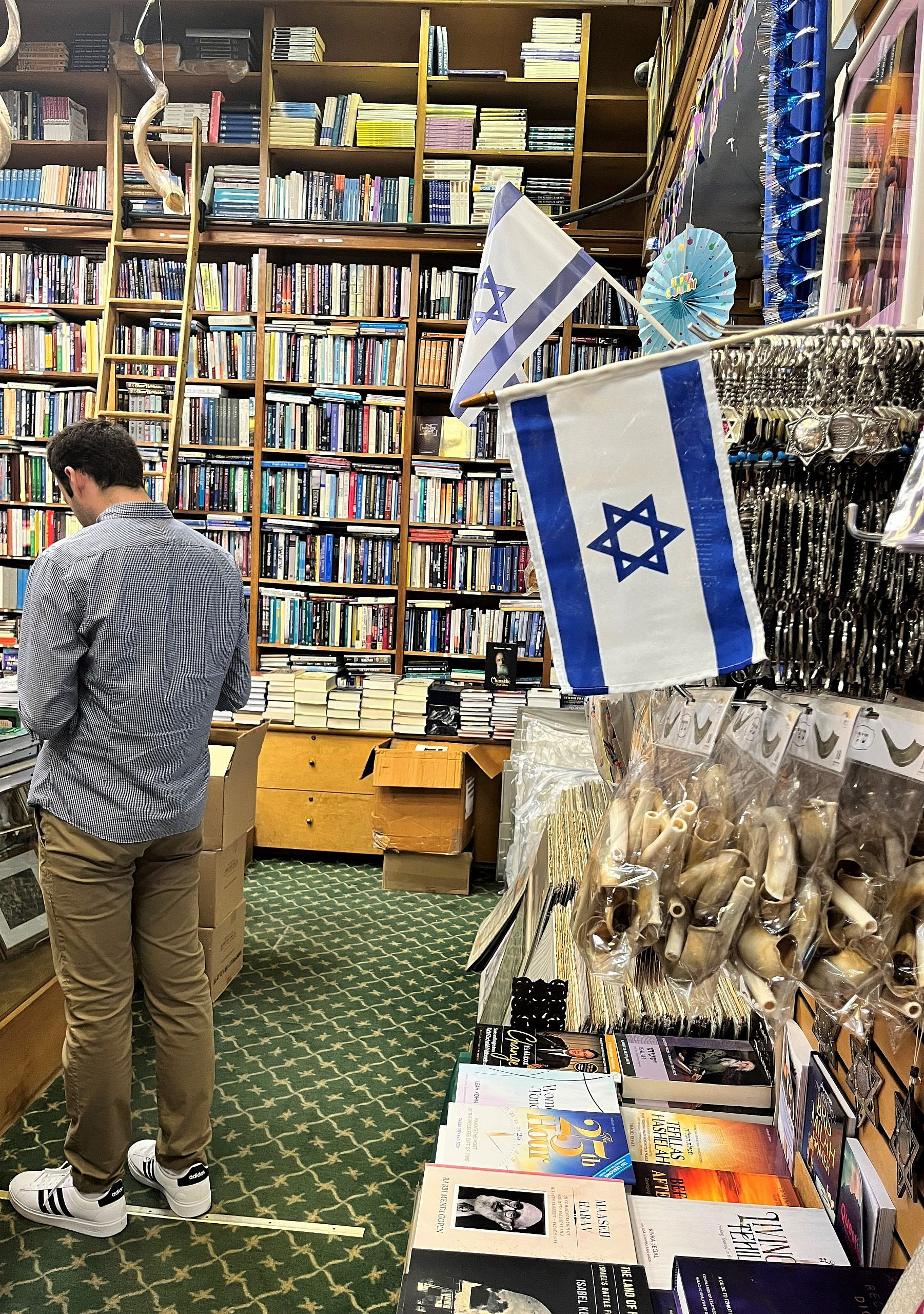 Shopping at Upper West Side Judaica. Credit: Courtesy.