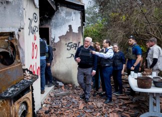An ‘Abraham Plan’ for the Middle East Israeli President Isaac Herzog takes German President Frank-Walter Steinmeier to Kibbutz Kfar Aza in southern Israel to witness the destruction left by Hamas terrorists, Nov. 27, 2023. Photo by Liron Moldovan/POOL.