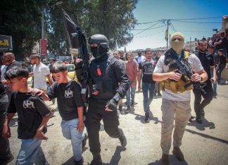 Over 2,600 terror attacks in Judea and Samaria since Oct. 7 Palastinan gunmen and civilians attend the funeral of terrorists killed during an Israeli military operation in Jenin, on July 5, 2023. Photo by Nasser Ishtayeh/Flash90.