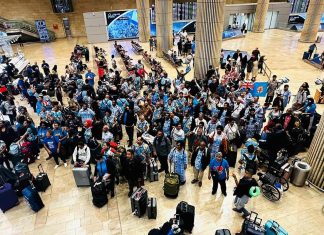 3 million tourists visited Israel in 2023 before Hamas war Fijian pilgrims arrive at Ben-Gurion International Airport. Sept. 29, 2023. Credit: Courtesy of ICEJ.