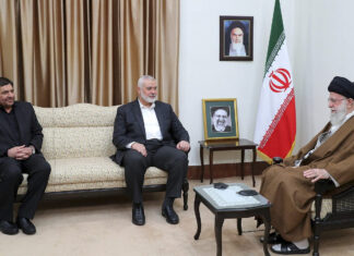 Hamas terror leader Haniyeh meets with Khamenei in Tehran