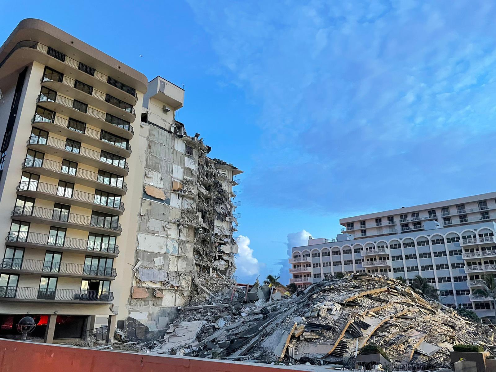 Champlain Towers South condominium in Surfside, Fla.