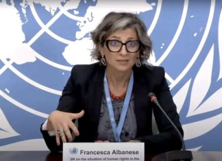 UN Watch accuses Albanese of taking payments from activist groups