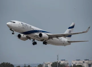 Israel warns citizens of heightened global terror risk ahead of Passover An El Al passenger plane takes off from Ben-Gurion International Airport, April 24, 2019. Photo by Kobi Richter/TPS.