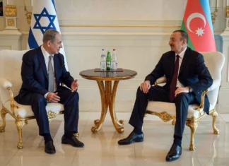 Amid regional tensions, Netanyahu to visit Azerbaijan Israeli Prime Minister Benjamin Netanyahu meets with the Azerbaijan President Ilham Heydar Oghlu Aliyev in Baku on Dec. 13, 2016. Photo by Haim Zach/GPO.