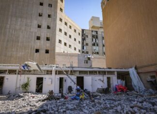 Missile hits Soroka Medical Center. Time to rethink Israel’s restraint? The scene where a ballistic missile fired from Iran hit and caused damage at the Soroka Medical Center in Beersheva, June 19, 2025. Photo by Marc Israel Sellem/POOL.