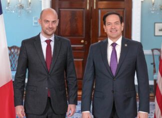 Rubio discusses Iran, Gaza with French foreign affairs minister U.S. Secretary of State Marco Rubio meets with French Foreign Minister Jean-Noël Barrot at the U.S. Department of State in Washington, D.C., May 1 2025. Credit: Freddie Everett/U.S. State Department.