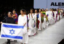 Freed hostages open Fashion Week in Tel Aviv Models display creations designed by Israeli designer Hagar Alembik at the Tel Aviv Fashion Week, on March 20, 2023. Photo by KOKO/Flash90.