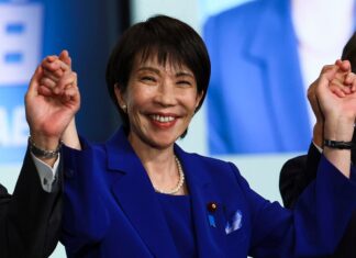Japan’s first female premier expected to further ties with Israel Newly-elected Liberal Democratic Party (LDP) leader Sanae Takaichi celebrates after winning the LDP leadership election on Oct. 4, 2025 in Tokyo, Japan. Photo by Kim Kyung-Hoon - Pool/Getty Images.