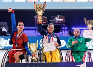 Israeli duo wins gold in wheelchair dance championship