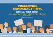 Preserving Democracy — NYC: Weekly Vigil — The Workers Circle