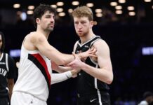 Israeli trio makes NBA history in Portland-Brooklyn game